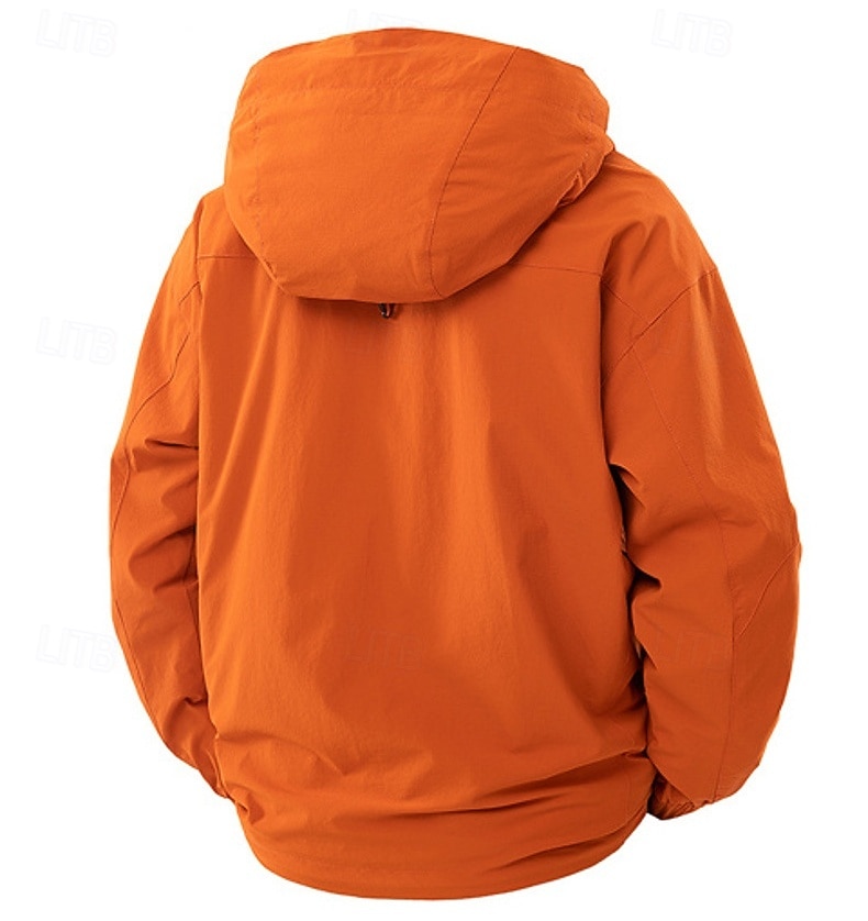Herren 2in1 Regenjacke Sport Jacke Wanderjacke Windjacke Sport im Freien Campen und Wandern Wasserdicht Windjacke Reißverschluss Tasche Herbst Winter Ganzjahres Einfarbig Aktiv Lässig Mit Kapuze 2026 - $59.99 –P2
