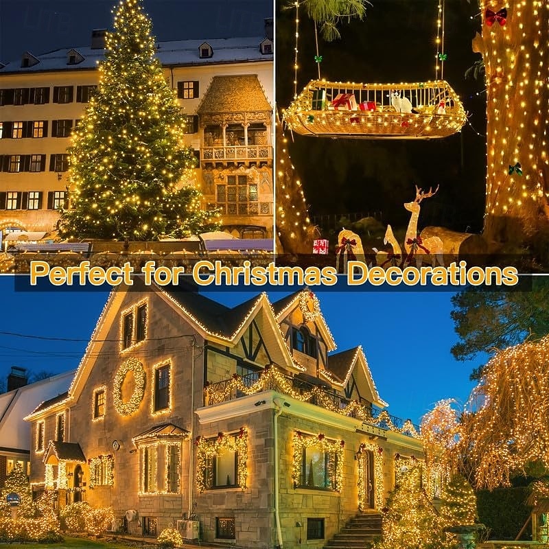 30m 50m 100M Lichterketten 300  500  1000 LEDs 2835 SMD 1 13 Fernbedienung 1 Set Warmweiß RGB Weiß Kupferdraht-Leuchten Weihnachtsbeleuchtung Party Urlaub Hochzeit 220-240 V 2026 - $25.99 –P8