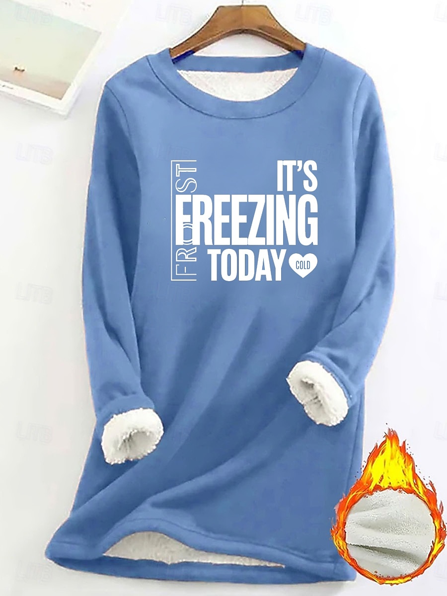 Női Pulóver pulóver Pullover Pulóverek Szöveg Meleg Utcai sikk Alkalmi Hosszú ujj Terített nyak Hosszú felsők Otthon Hétköznapi Nyomtatott Fekete Sárga Arcpír rózsaszín Sötétrózsaszín Medence Ősz Tél 2025 - $23.99 –P9