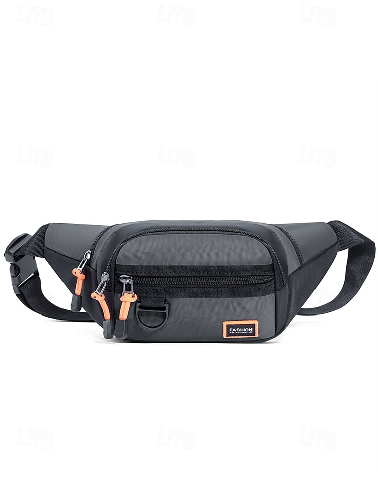 Borsa a tracolla da uomo resistente all'acqua, marsupio multiuso con tasche multiple, borsa a tracolla casual da viaggio, sportiva e per attività all'aperto del 2026 a $11.99 –P5