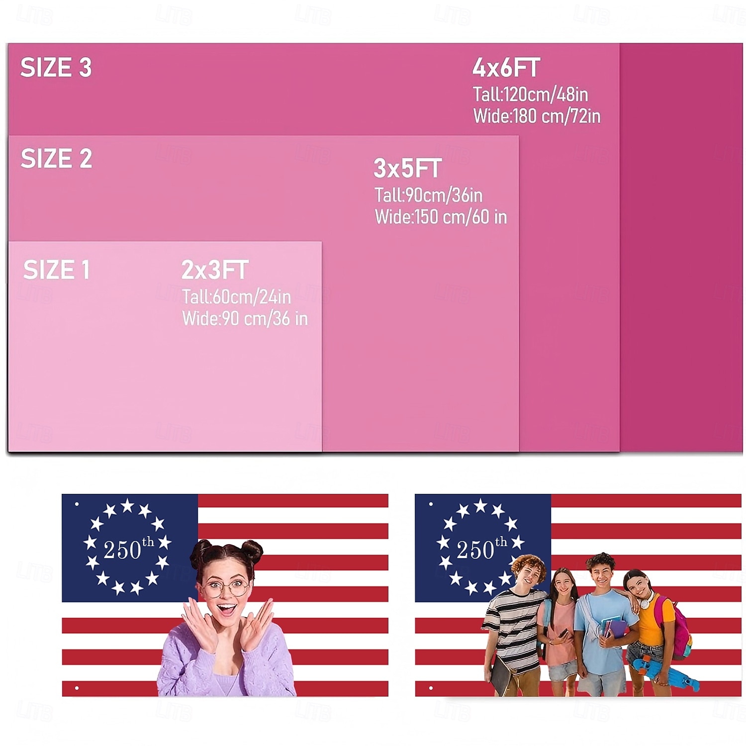 Egyedi 250. évfordulós amerikai zászló fotóval, személyre szabott gobelin poszterrel, tervezd meg a saját képedet dekorációhoz klubokba, koncertekbe, bárokba, kollégiumokba, nappalikba, hálószobákba 2026 - $13.49 –P6