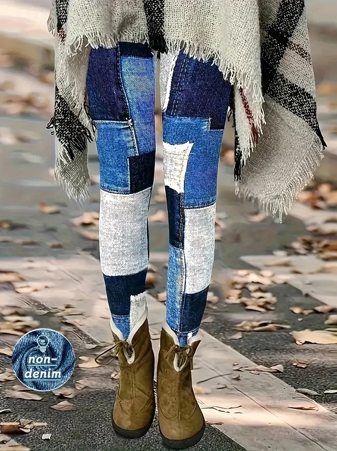 Γυναικεία Πλατύ παντελόνι ανάπαυσης Κολάν Άνετα κολάν Διακοπές Βίντατζ Κομψό στυλ street Πλήρες μήκος Φυσικό Γραφική Κουρελού Κορδόνι Κουρελού Ελαστική μέση Άνετα Για Υπαίθρια Χρήση Άνετο 2026 - $21.99 –P1