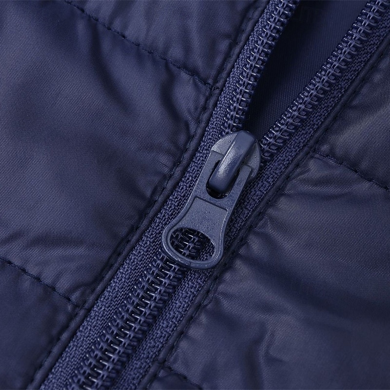 Per uomo Cappotto Invernale Giacca imbottita Tasca Poliestere Vacanza Abbigliamento quotidiano Data Regolare Moda Casual Confortevole Calore Termico Autunno Inverno Colore Solido / Tinta Unita Nero del 2026 a $39.99 –P7