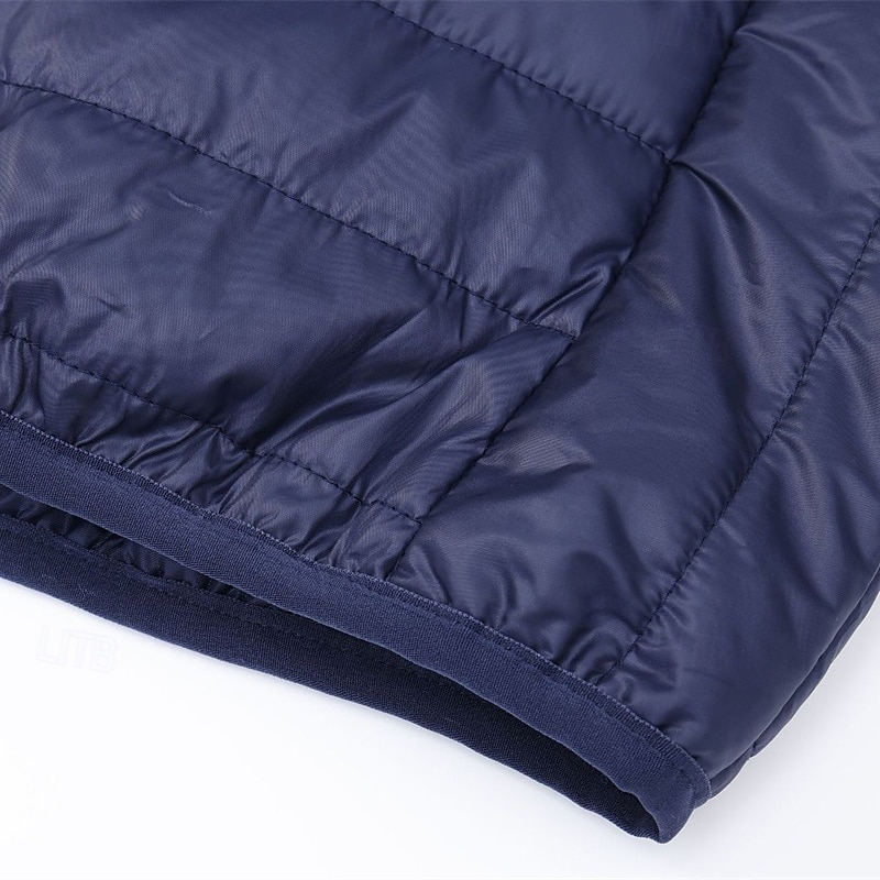 Per uomo Cappotto Invernale Giacca imbottita Tasca Poliestere Vacanza Abbigliamento quotidiano Data Regolare Moda Casual Confortevole Calore Termico Autunno Inverno Colore Solido / Tinta Unita Nero del 2026 a $39.99 –P8