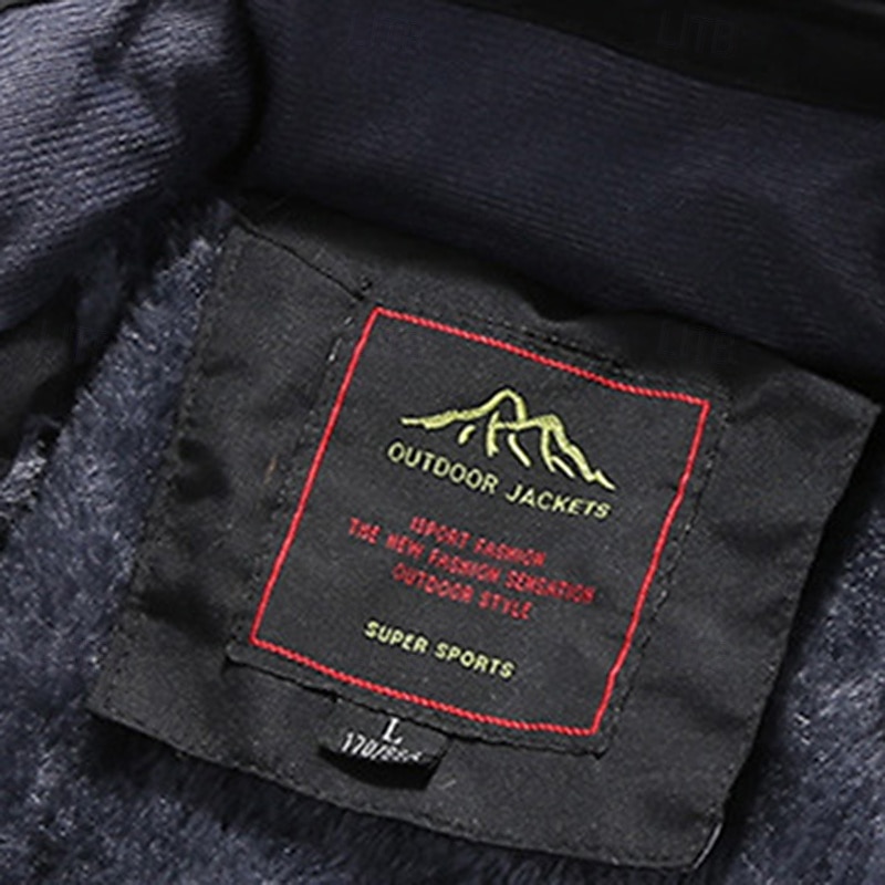 Per uomo Giacca softshell Giacca da escursionismo Giacca in Pile Giacca termica Inverno All'aperto Patchwork Calore Termico Top Nero Verde militare Rosso Blu del 2025 a $102.99 –P6