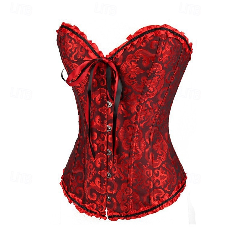 Damen Korsett Shapewear Taillenmieder Formende Unterwäsche Sexy Korsett Sexy Süß Blumen Rückenfrei Urlaub Party Straße Ärmellos Korsett Schwarz Rote Grün Frühling Herbst Figurbetonter Schnitt 2026 - $32.99 –P8