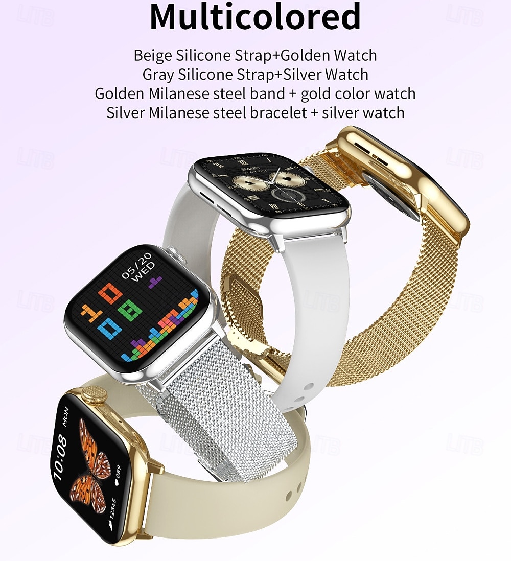 Montre connectée grand écran 1,85 pouces pour hommes et femmes, appels Bluetooth, 100 modes sportifs, fréquence cardiaque, sommeil, santé, musique locale, météo de 2025 ? $57.99 –P12