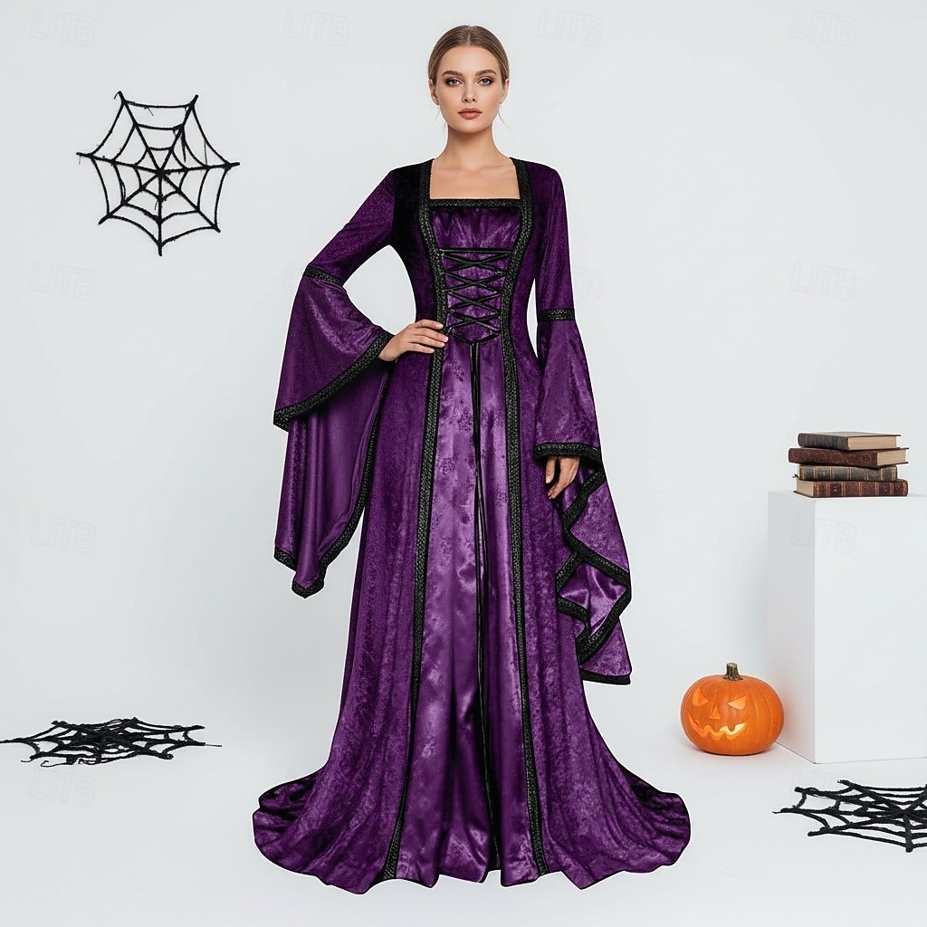 Medieval Reeve Costume Retro Vintage Medieval Renaissance Dress Fancy Costume Viking Celtic ...