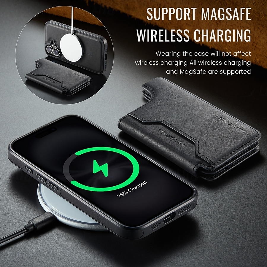 телефон Кейс для Назначение iPhone 17 i16 15 14 Pro Max Plus 13 Pro Max Кейс на заднюю панель Защита от удара Ретро ТПУ ПК Кожа PU 2025 - $21.99 –P9