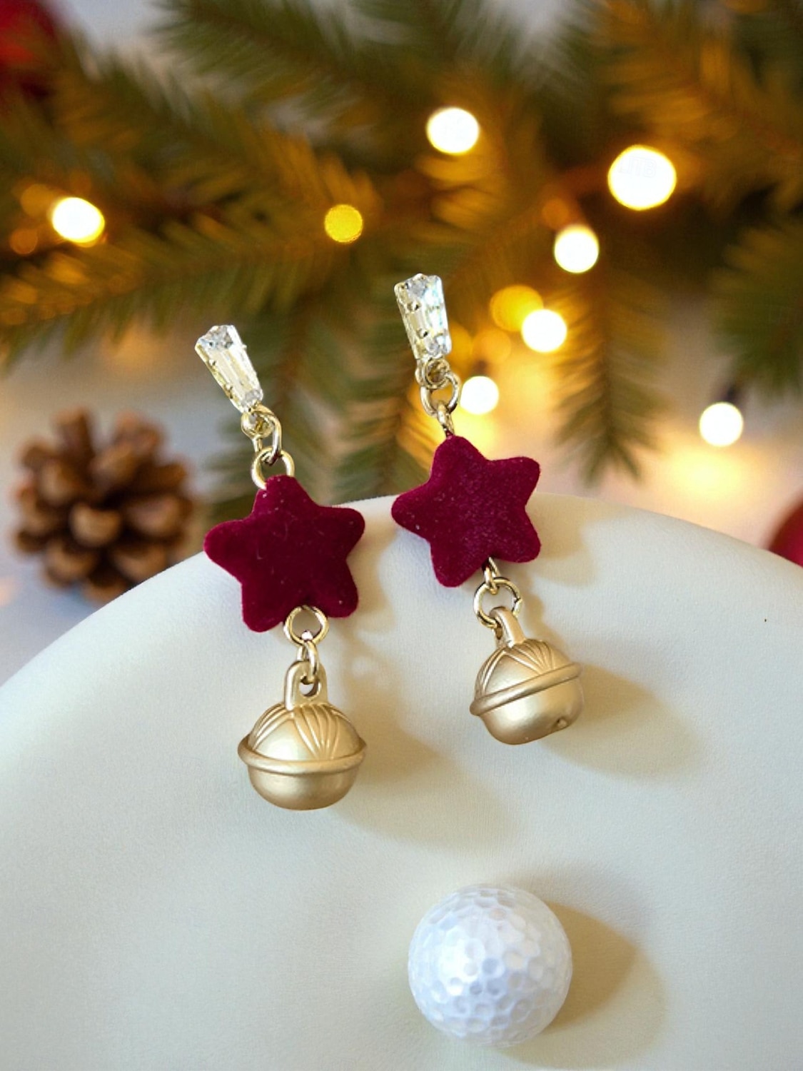 Pentru femei Cercei Picătură Cercei Rotunzi Roșu-aprins Aliaj Crăciun Modă Drăguţ Brad de Crăciun Sonerie Αστέρι 2026 - $11.99 –P2