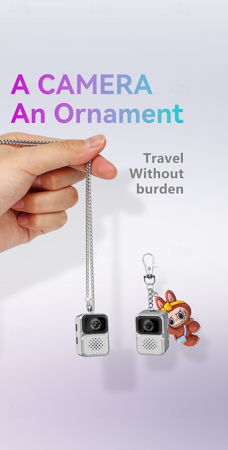 Mini cámara de llavero HD con capacidad para grabar fotos y videos, cámara digital para estudiantes del tamaño de un pulgar con pantalla IPS de 0,96 pulgadas. 2025 - $31.99 –P2