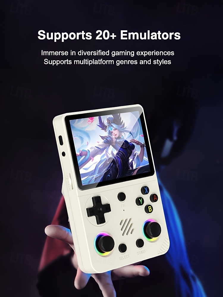 Портативная игровая консоль RG36 PRO профессиональный игровой чип 64GB TF карта 3.5 дюйма IPS экран высокой четкости двойные 3D стика и кнопки RGB цветная подсветка ретро-дизайн Подарок на День 2026 - $65.99 –P3