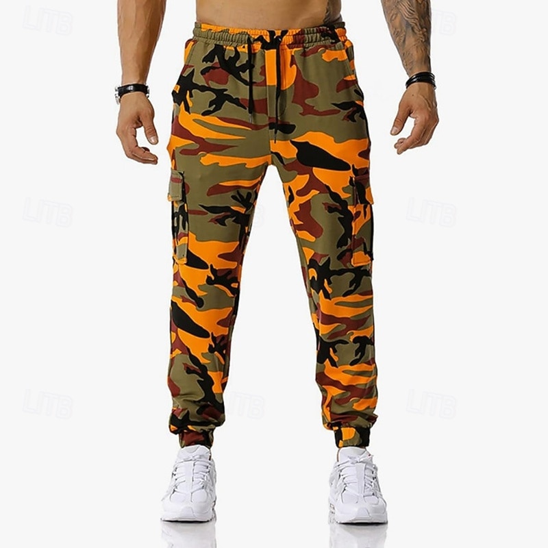 Per uomo Pantaloni della tuta con risvolto Pantaloni Cargo pantaloni sportivi Coulisse con tasche Vita Alta Pantaloni Palestra Athleisure Allenamento Primavera Autunno Elastico Palestra Allenamento del 2026 a $27.99 –P6