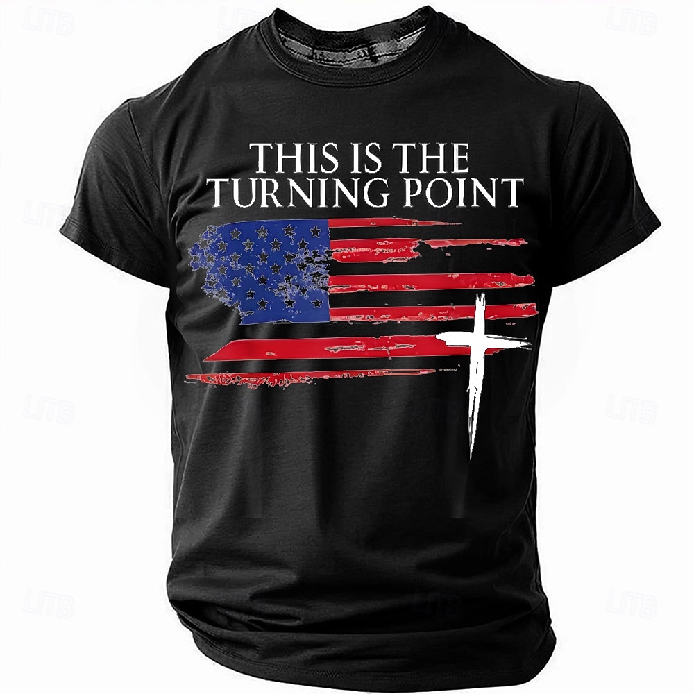 Bible 4th of July 2026 250th Memorial Day Patriotic Patriot Graphic American Flag Short Sleeve T-Shirt 2026 - $21.99 –P1