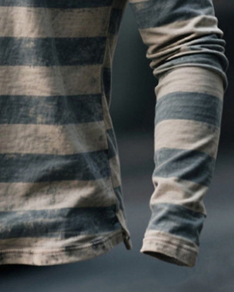 رجالي تي شيرت قميص هينلي المحملات الرسم نجمة شريط هينلي ملابس طباعة ثلاثية الأبعاد الأماكن المفتوحة عطلة مناسب للبس اليومي مناسب للعطلات كم طويل Buttons طباعة بوليستر موضة مصمم كاجوال 2025 - $22.99 –P3