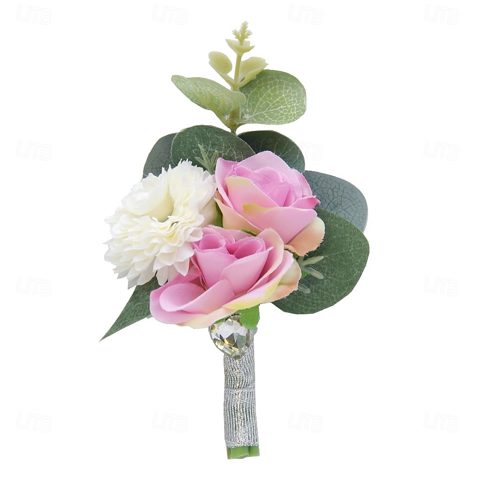 Fiori da polso da sposa Fiore all'occhiello Matrimonio / Evento / Festa Tessuti Floreale del 2026 a $17.49 –P8