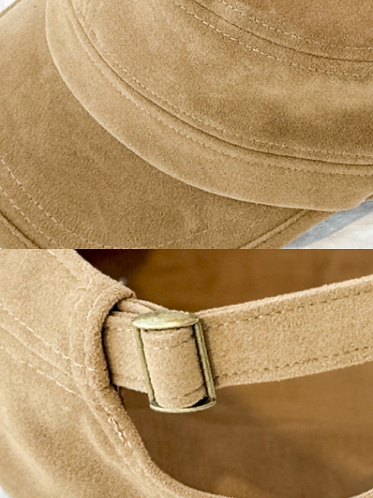 berretto da uomo in pelle scamosciata: cappello da baseball in morbido tessuto, elegante e comodo, con cinturino regolabile, perfetto per uscite informali e attività all'aperto del 2026 a $14.99 –P9