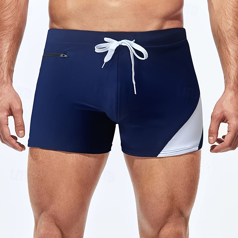 Voor heren Zwemstring Ondergoed Zwemslip Lapwerk Trekkoord Rekbaar Ademend Kleding Onderlichaam Surfen Bikini Duiken Zomer 2026 - $11.49 –P1