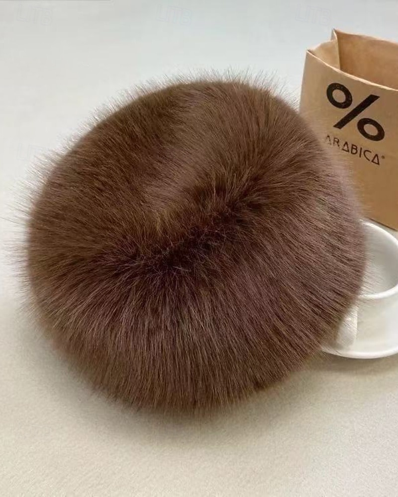 Dámské Teplá zimní čepice Denní Dovolená Pevná barva Polyester Na běžné nošení Zahřívací 1 PC 2025 - $18.99 –P7