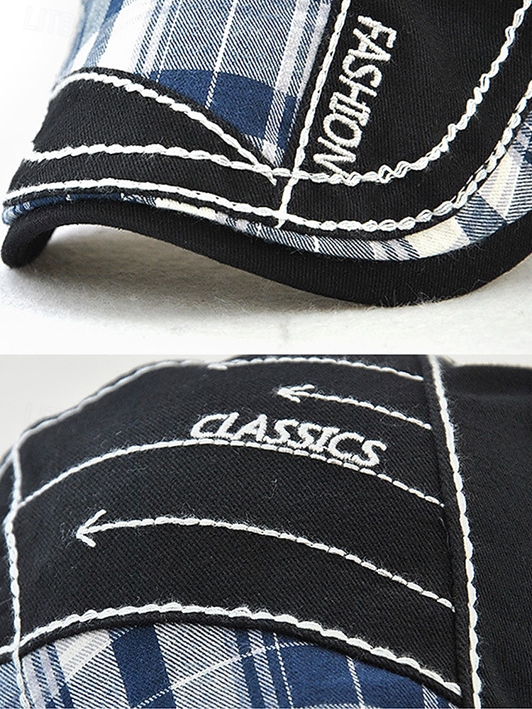 Casquette plate à carreaux en coton pour homme, chapeau gavroche vintage en lierre avec coupe ajustable, cadeau de Noël élégant pour les tenues décontractées et les voyages en plein air de 2025 ? $18.99 –P11