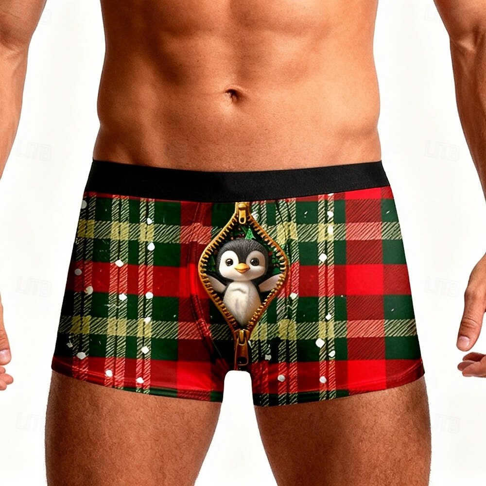 Pijamas de navidad Boxers Cortos Ropa Interior regalo de Navidad