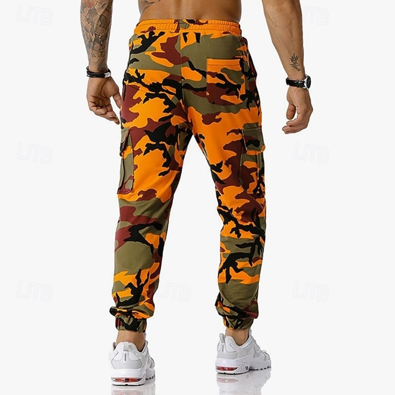 Per uomo Pantaloni della tuta con risvolto Pantaloni Cargo pantaloni sportivi Coulisse con tasche Vita Alta Pantaloni Palestra Athleisure Allenamento Primavera Autunno Elastico Palestra Allenamento del 2026 a $27.99 –P8