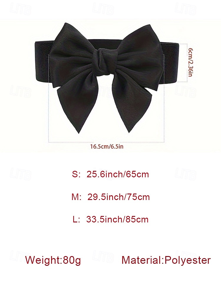 Women's Elastic Waist Bow Belt, Stylish and Comfortable for Dresses, Perfect Christmas Accessory in Multiple Colors 2026 - $11.99 –P11