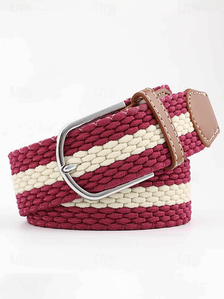 Justerbart stretchbälte för män till jul – polyestermaterial, flerfärgade alternativ, perfekt för festkläder och vardagskläder 2026 - $11.99 –P5