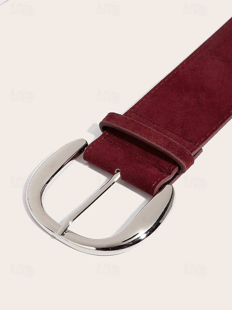 Ceinture de Noël en similicuir pour femme, design large et élégant avec boucle en métal, disponible en plusieurs couleurs, parfaite pour les fêtes de fin d'année et les tenues d'hiver de 2026 ? $11.99 –P4