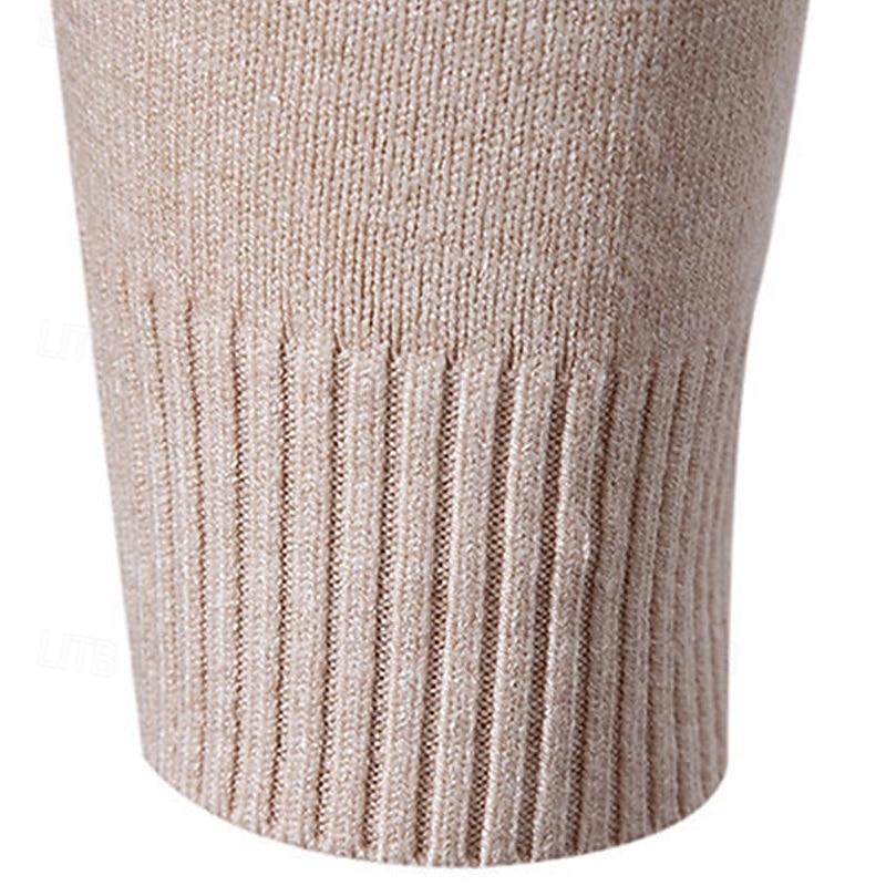 Men's Christmas Jumper Christmas Sweaters Holiday sweater Pullover Sweater Jumper Knit Sweater Ribbed Knit Regular Tops Knitted Plain Turtleneck Fashion Basic Vacation Daily Wear Clothing Apparel 2026 - $19.49 –P8