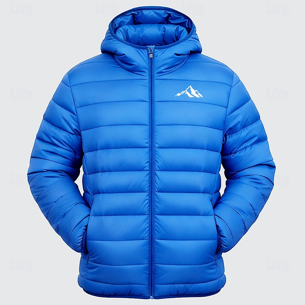 Per uomo Grafico Montagna Cappotto Invernale Giacca Piumino Giacca imbottita Calore Termico Impermeabile alla pioggia Leggero Casual All'aperto Quotidiano Giacca imbottita trapuntata con cappuccio del 2026 a $60.99 –P2