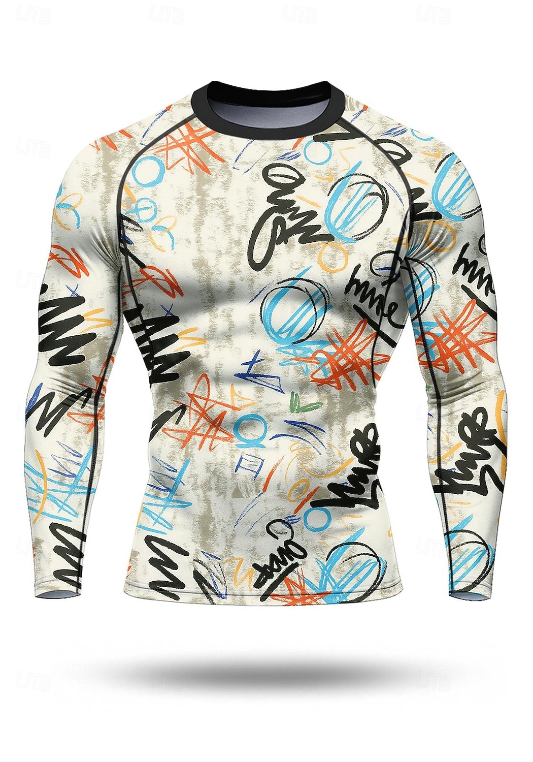 Per uomo Maglia a compressione Maglia da corsa Stampa 3D Manica Lunga Livello Base Astratto Asciugatura Rapida Compressione Elasticizzato Traspirante Allenamento in Palestra Allenamento attivo del 2025 a $20.99 –P1