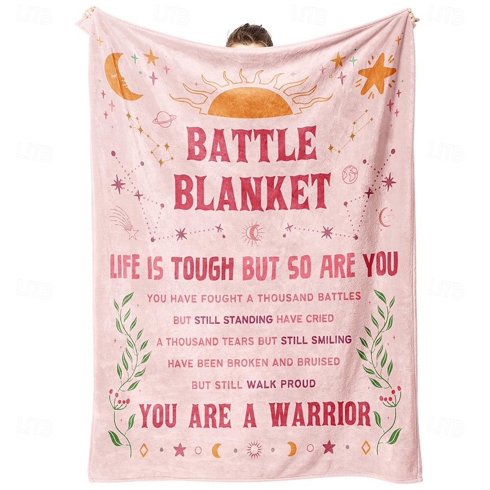 Флисовые одеяла Плед для дивана Подарок Вдохновляющая цитата Мотивационный позитив Диван Кровать Декоративное одеяло Теплое одеяло Домашний декор 2026 - $18.49 –P1