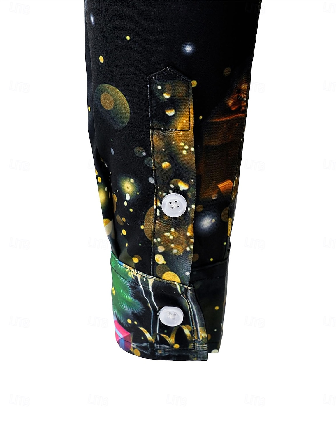 Karácsony Hosszú ujjak Gombos ing Karácsonyi fények Grafikus Újdonságok Vicces mert Férfi Felnőttek 3D nyomtatás mert Karácsony Farsang Újév Parti 2025 - $24.99 –P4