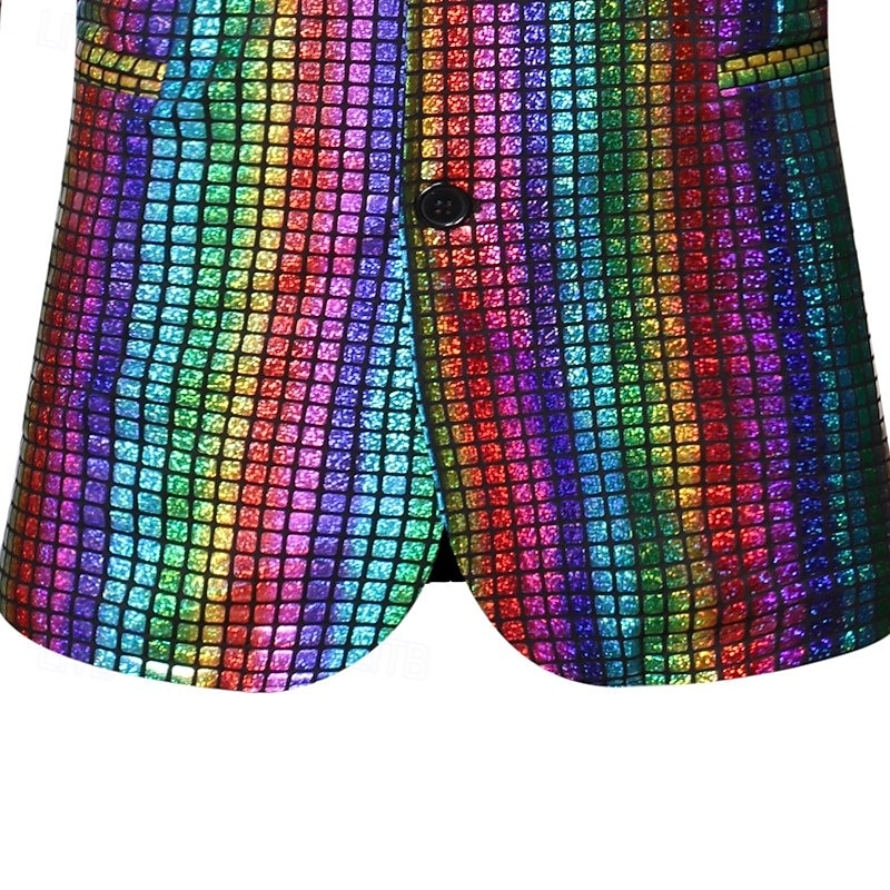 Conjunto Discoteca Anos 80 Roupa Fantasia fantasia Ternos / Conjuntos e Blazeres Metálico Brilhante Fantasia Homens Natal Ano Novo Espetáculo Bandagem Festa Temática Retro Adulto Casaco Calças de 2026 por $89.99 –P6