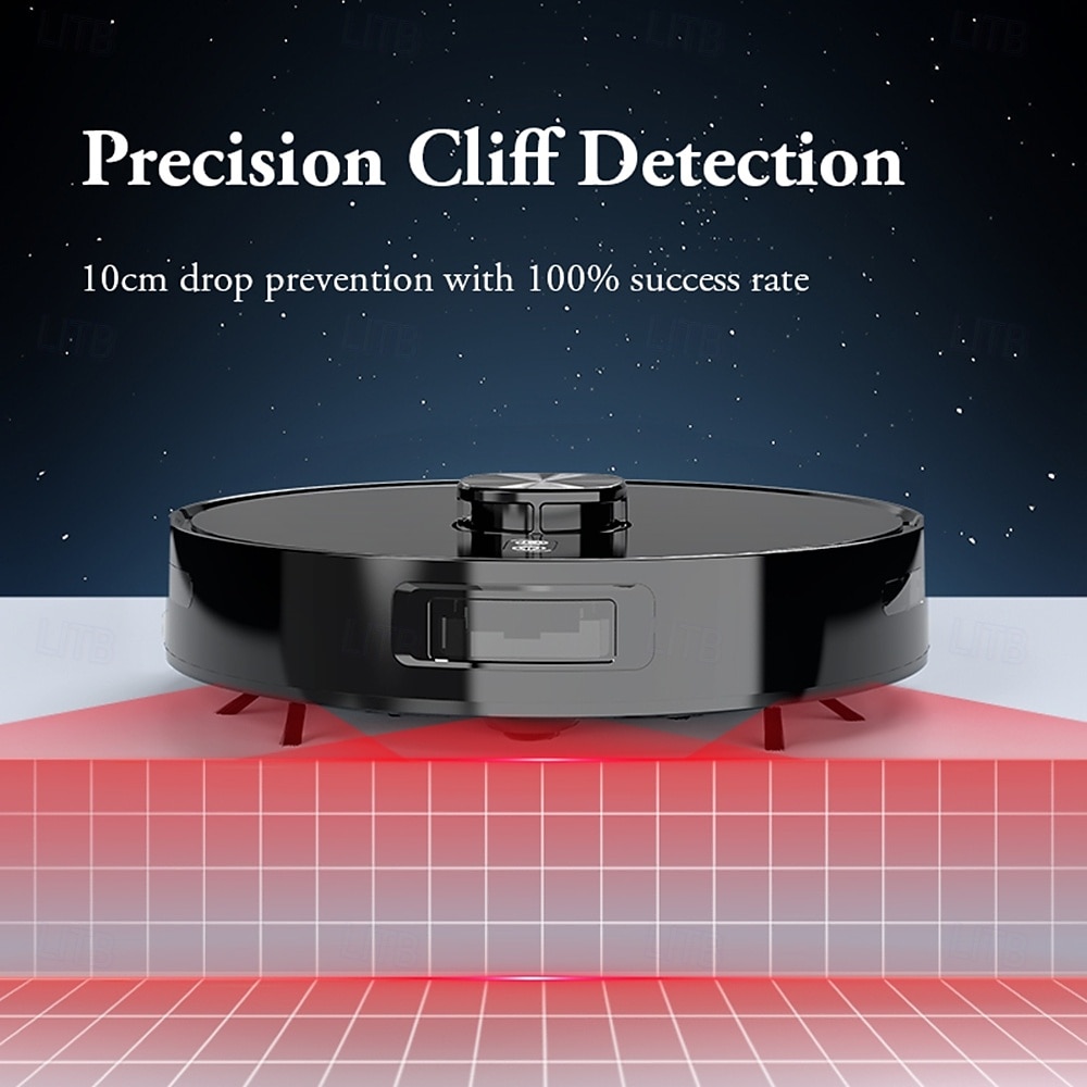 Sweeping and Mopping Robot Combo with LiDAR Navigation APP Operation Smart Mapping No-Mop Zones and Invisible Wall Settings Auto Charging Long-Lasting Battery Life 3500Pa Powerful Suction 2025 - $262.49 –P3