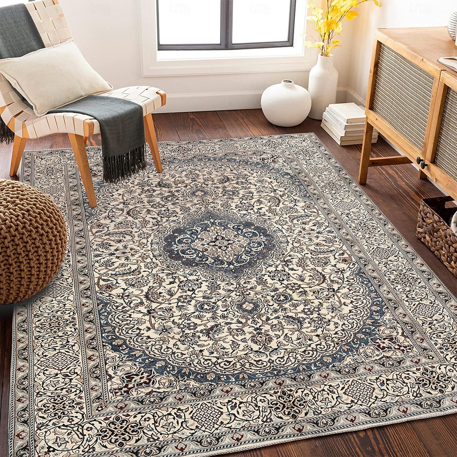 Alfombras de área marroquíes para sala de estar y dormitorio alfombra de lujo vintage gran alfombra de área al lado del sofá y de la mesa de café suave antideslizante y lavable a máquina decoración 2026 - $17.99 –P7