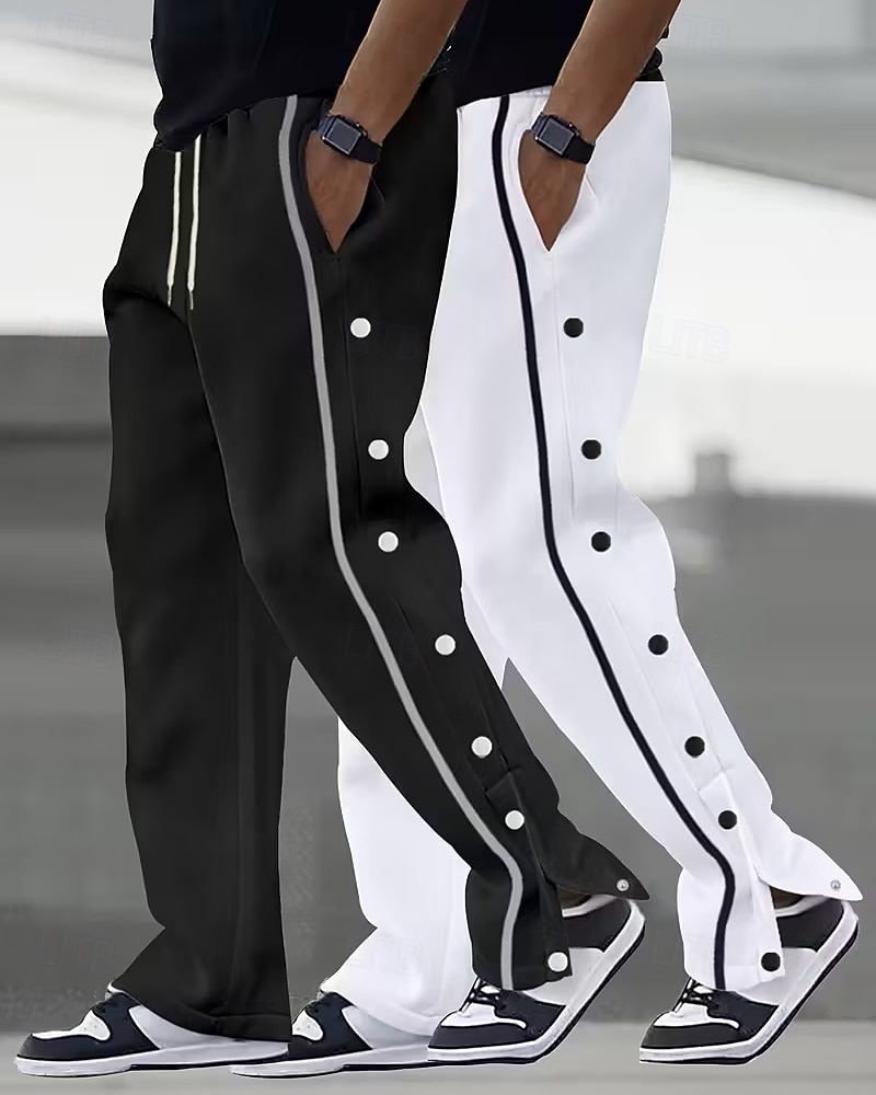 Confezioni multiple 2 pezzi Per uomo Nero + Cachi Pantaloni da tuta Pantaloni Pantaloni della tuta a gamba dritta Coulisse Elastico in vita Semplice Sport & Outdoor Abbigliamento quotidiano Poliestere del 2026 a $40.99 –P1
