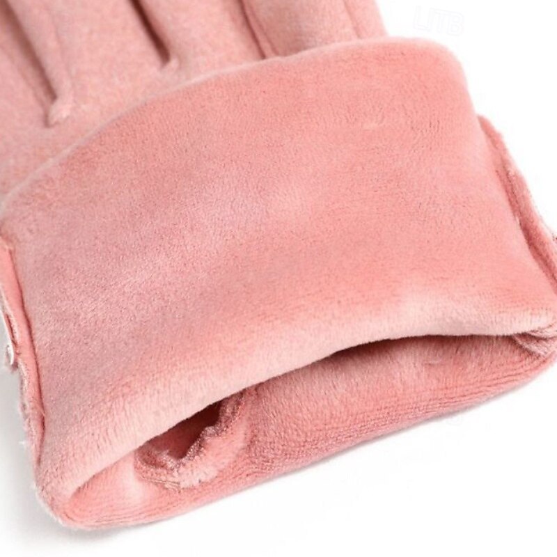 Women's 1 Pair Fingertips / Winter Gloves Streetwear / Outdoor Gloves - Solid Colored Full Finger 2026 - $17.49 –P6