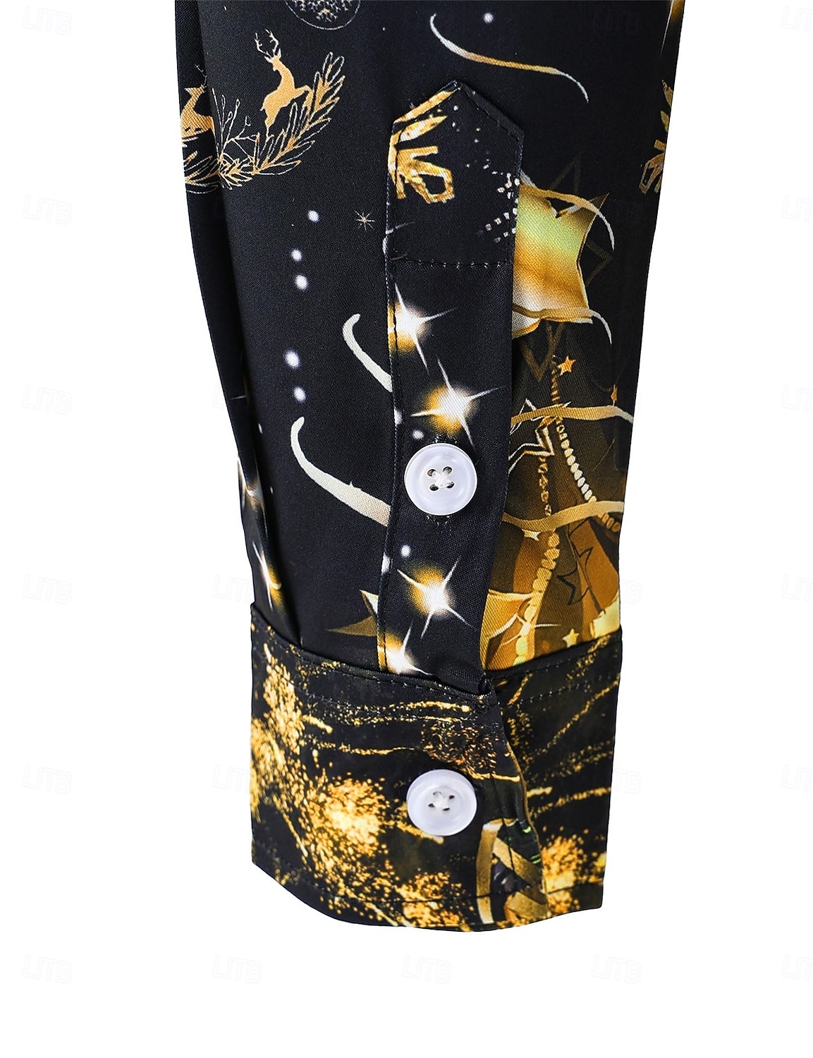 Karácsony Hosszú ujjak Gombos ing Karácsonyi fények Grafikus Újdonságok Vicces mert Férfi Felnőttek 3D nyomtatás mert Karácsony Farsang Újév Parti 2025 - $24.99 –P8