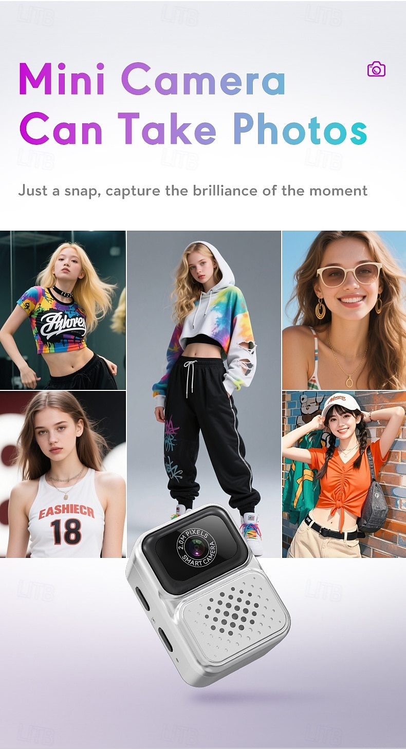 Mini cámara de llavero HD con capacidad para grabar fotos y videos, cámara digital para estudiantes del tamaño de un pulgar con pantalla IPS de 0,96 pulgadas. 2025 - $31.99 –P3