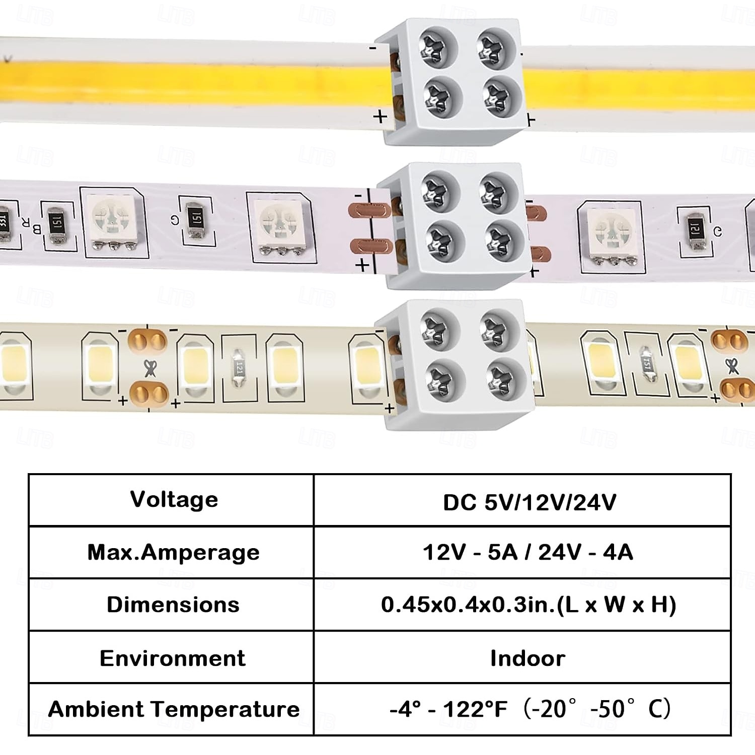 2026年 10個パック 20個パック LEDコネクタ 2ピン 8mm 10mm はんだ付け不要 LEDテープライトコネクタ ホワイト LEDストリップライトコネクタ ドライバー付き ストリップからストリップへ 5V 12V 24V 単色 LEDライトストリップ用  コレクション – $16.49 –P2