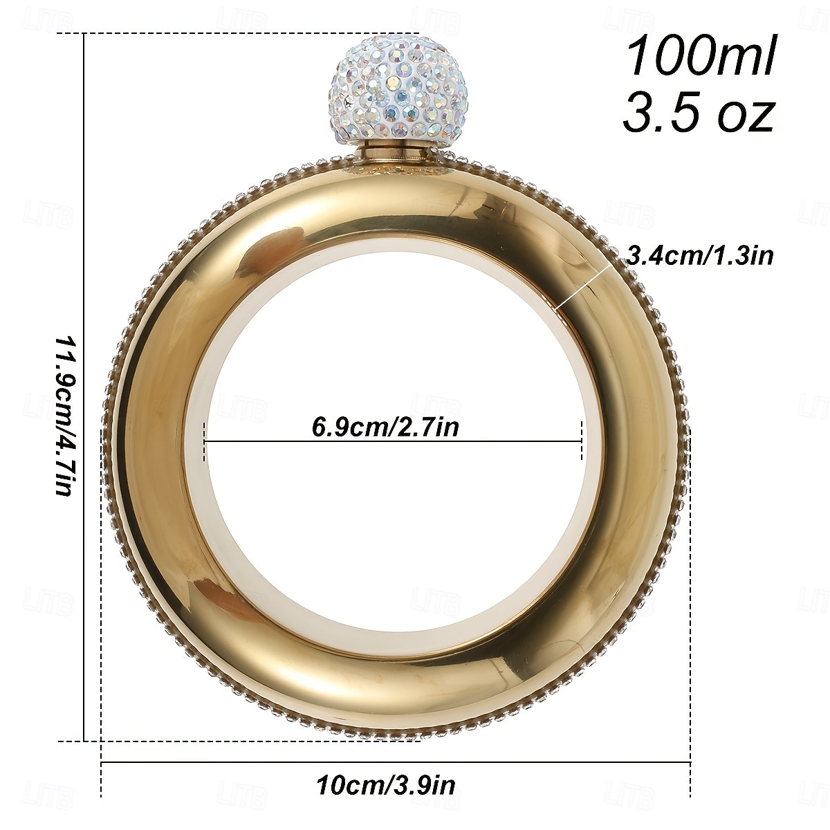 1 fiaschetta in acciaio inossidabile alla moda per donna: nasconde discretamente vino e cocktail &liquori - accessorio perfetto per feste estive - un must-have per la cucina di alta qualità per Natale del 2025 a $23.99 –P5