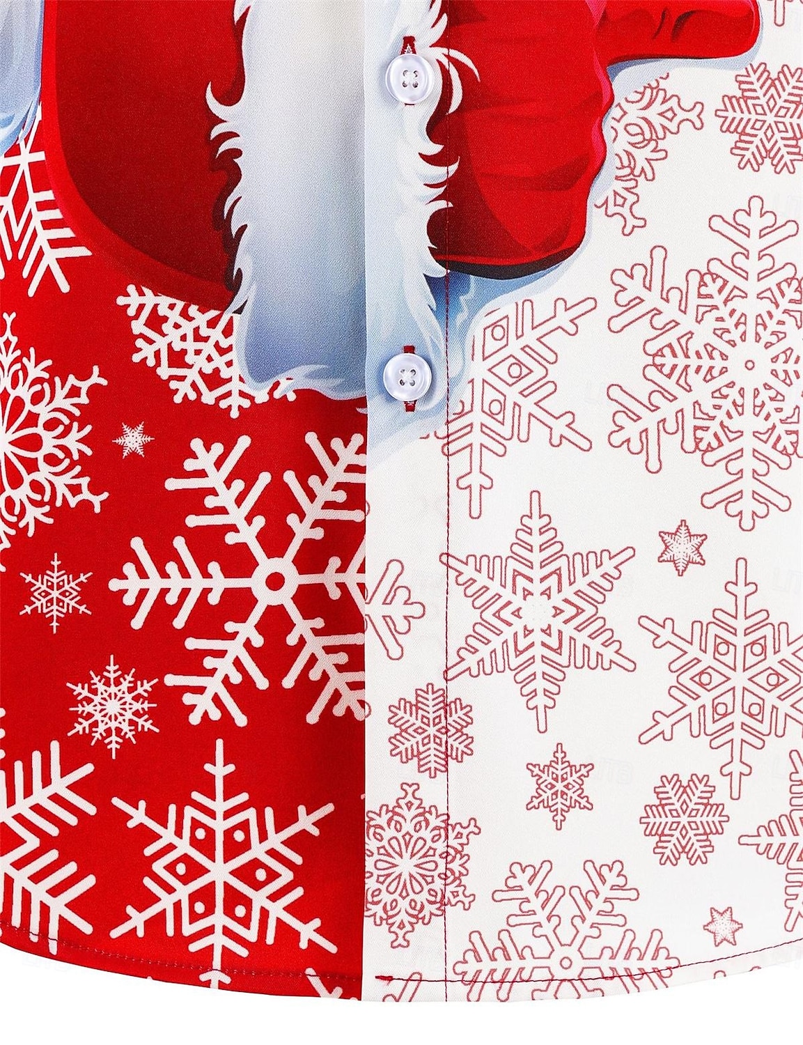 Karácsony Hosszú ujjak Gombos ing Mikulás Grafikus Újdonságok Vicces mert Férfi Felnőttek 3D nyomtatás mert Karácsony Farsang Újév Parti 2025 - $24.99 –P5