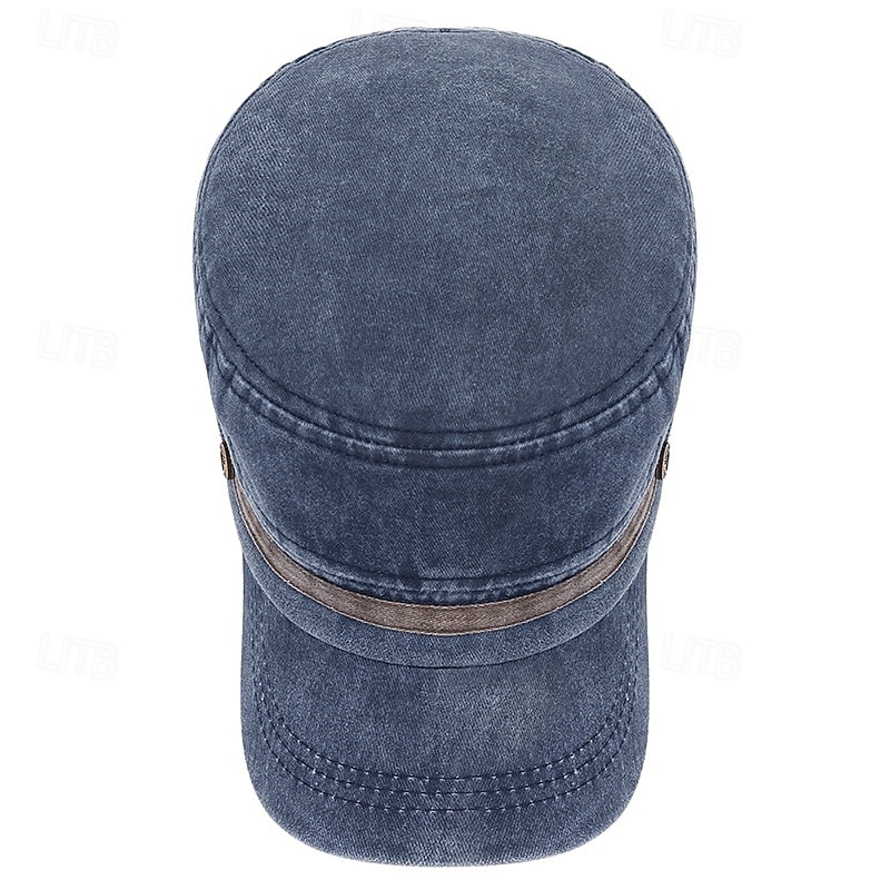 Pánské PLacatá čepice Kšiltovka Sluneční klobouk Trucker Hat Černá Námořnická modř Bavlna Módní Na běžné nošení ulice Denní Bez vzoru Nastavitelná Proti sluci Prodyšné 2026 - $8.49 –P10