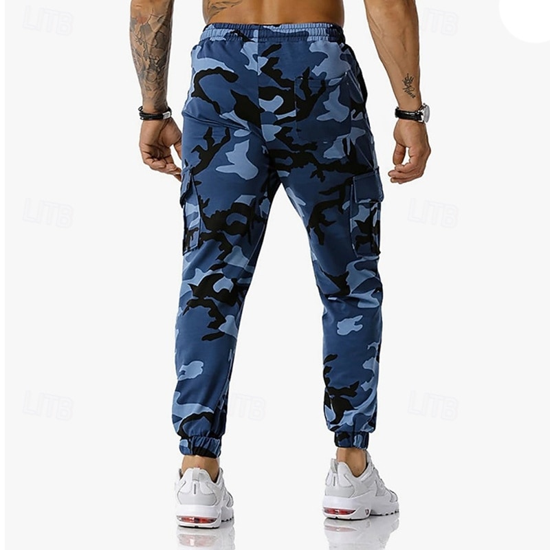 Per uomo Pantaloni della tuta con risvolto Pantaloni Cargo pantaloni sportivi Coulisse con tasche Vita Alta Pantaloni Palestra Athleisure Allenamento Primavera Autunno Elastico Palestra Allenamento del 2026 a $27.99 –P18