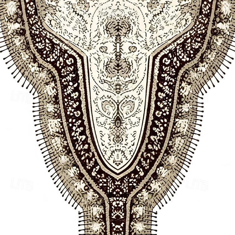 בגדי ריקוד גברים אתיקה / אפריקאית פרחוני מורכב פרחים חולצה חולצה עם כפתורים שרוול ארוך רטרו וינטג' חגים יום יומי\קז'ואל אביב סתיו צווארון מתקפל הדפסת תלת מימד חולצות צווארון לבן כחול גמל / לבן 2026 - $27.99 –P4