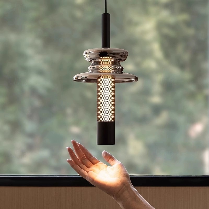 suspension moderne au design géométrique en maille métallique de 2025 ? $182.99 –P1
