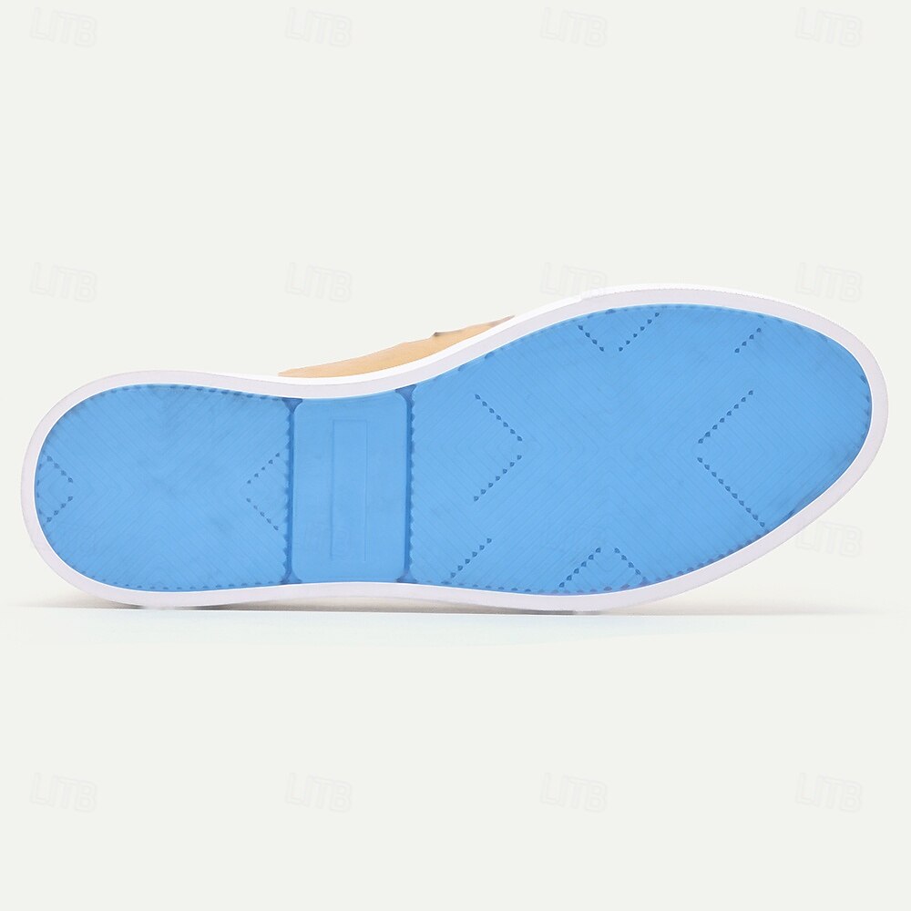 Męskie Mokasyny i buty wsuwane Klasyczne mokasyny Spacery Codzienny Skóra Wygodny Niepoślizgowy / a Mokasyny Żółty Wiosna Jesień 2025 - $94.99 –P6