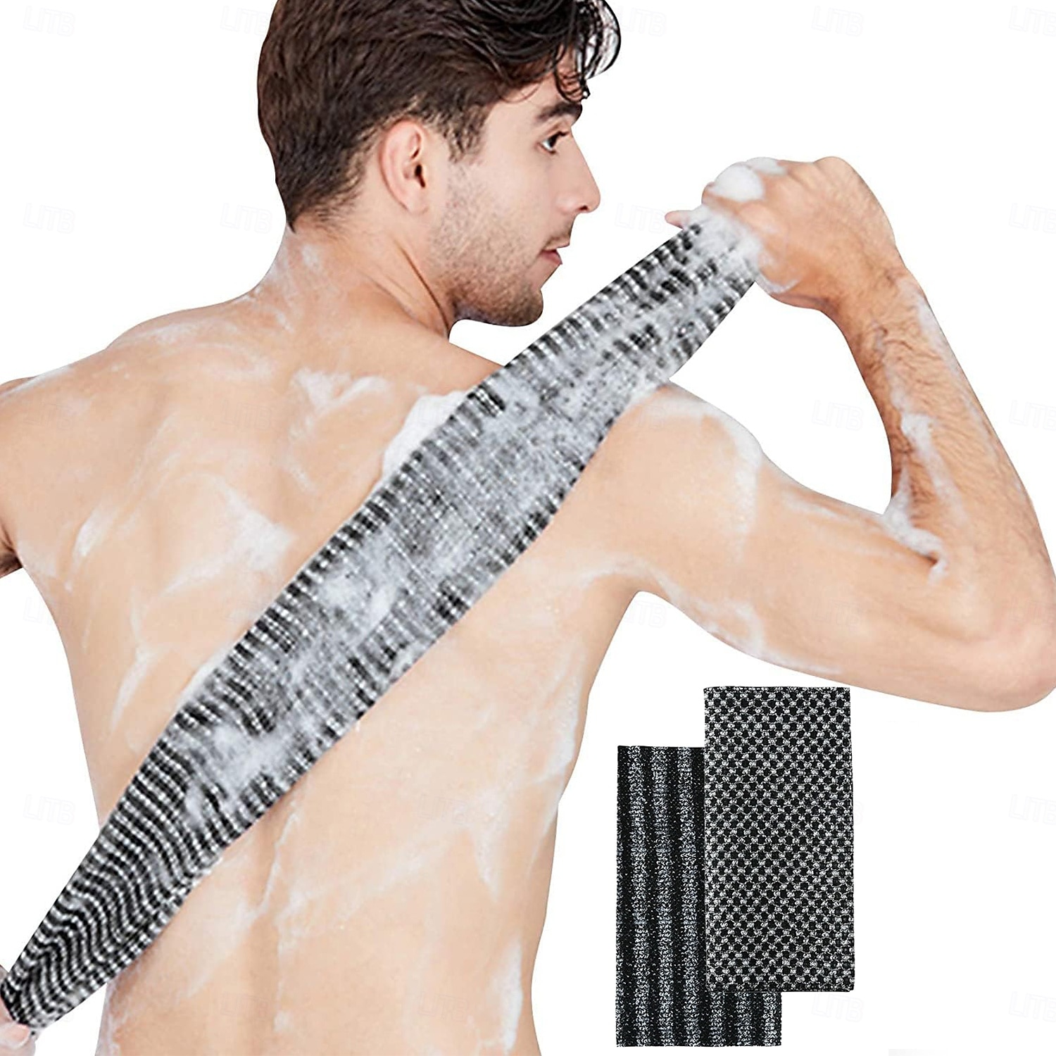 منشفة تقشير للجسم - إسفنجة تقشير للجسم - كورية &اليابانية &قطعة قماش إسفنجية شبكية أفريقية - غسالة غسيل طويلة الظهر للاستخدام في حوض الاستحمام 2026 - $11.99 –P1